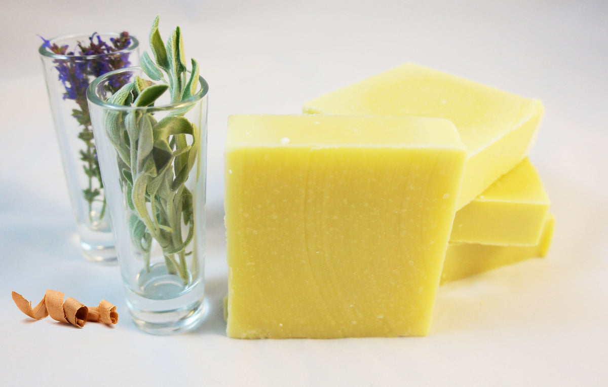 Handmade Soap Natural Essential Oils Cedar Sage Lavender
